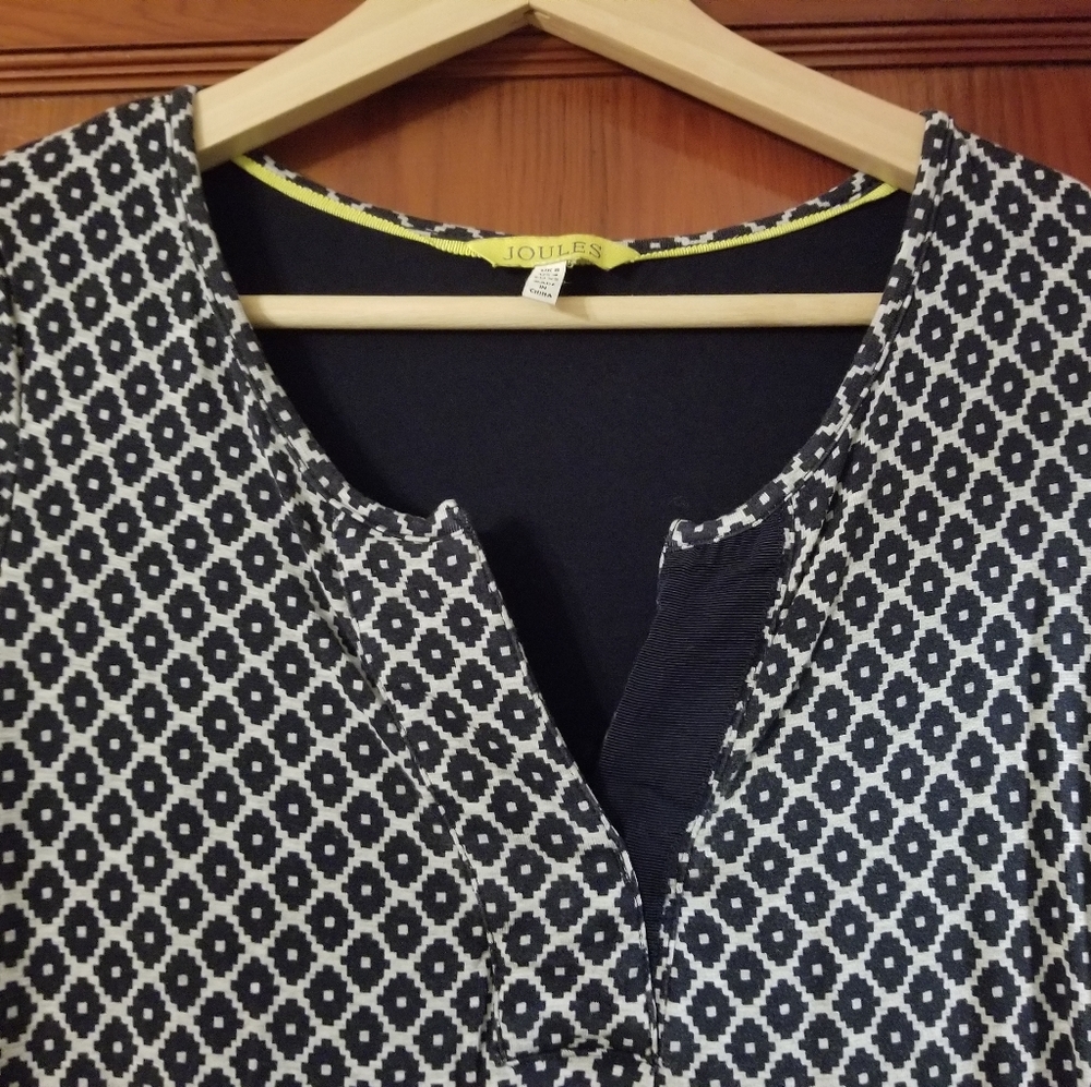 Navy blue with silver dress